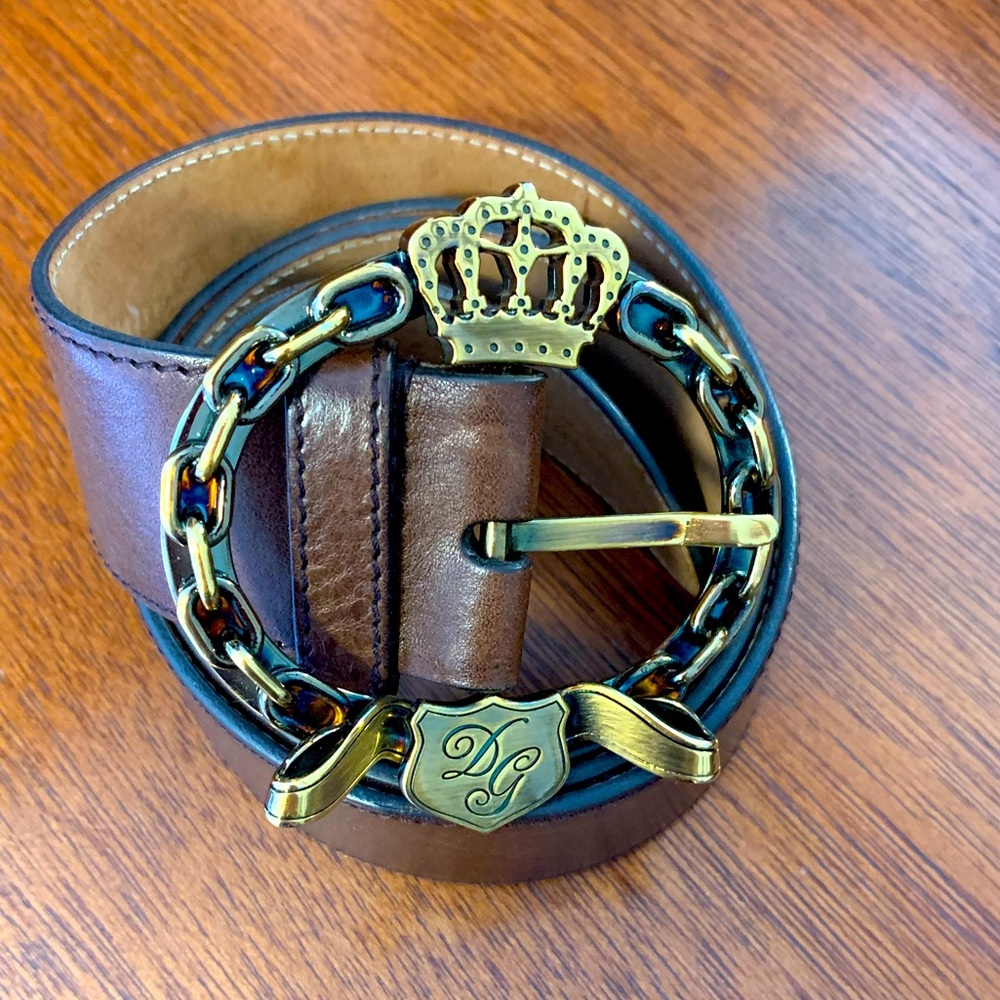 D&G authentic leather belt size 100